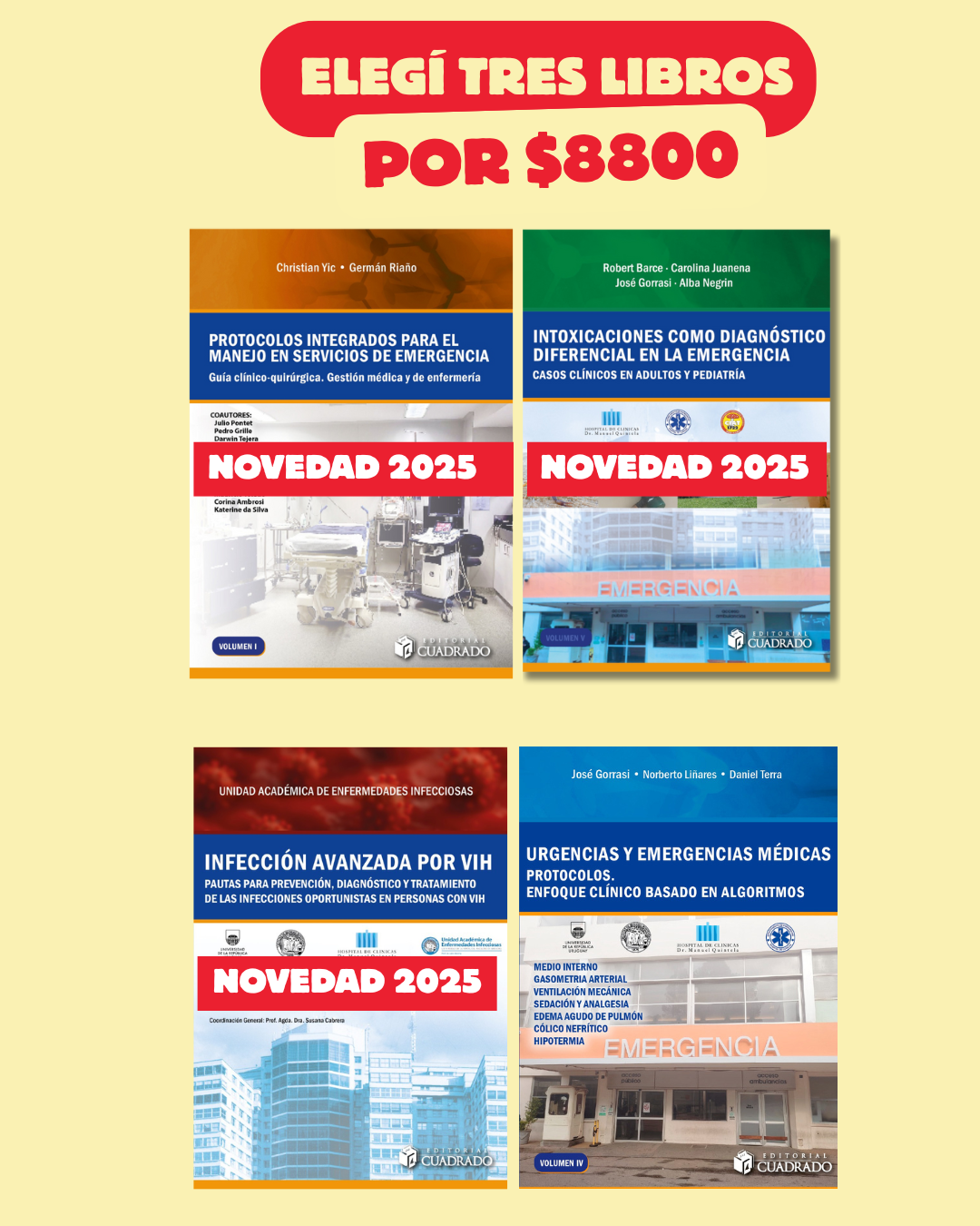 Elegí tres libros, pagas dos